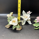 Vintage Collectible 3D Porcelain Flowers/ Lot Of 3