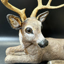 Deer Buck Stag Resting Laying Down Vtg Homco Shelf Figurine 267 1984