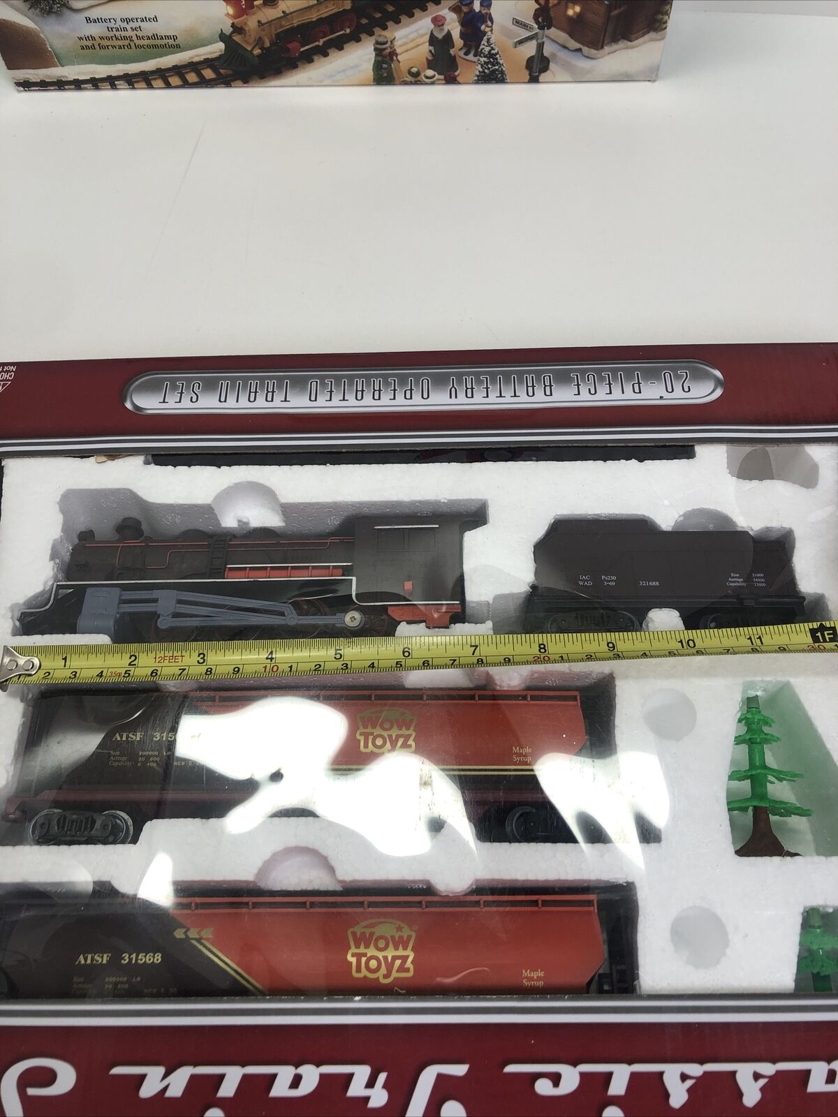 Set Of 2 Vintage New Bright Wintersville Express Wow Toyz Classic Train Set