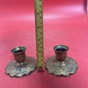 Vintage Chinese Brass Candle Stick Holder  Pattern