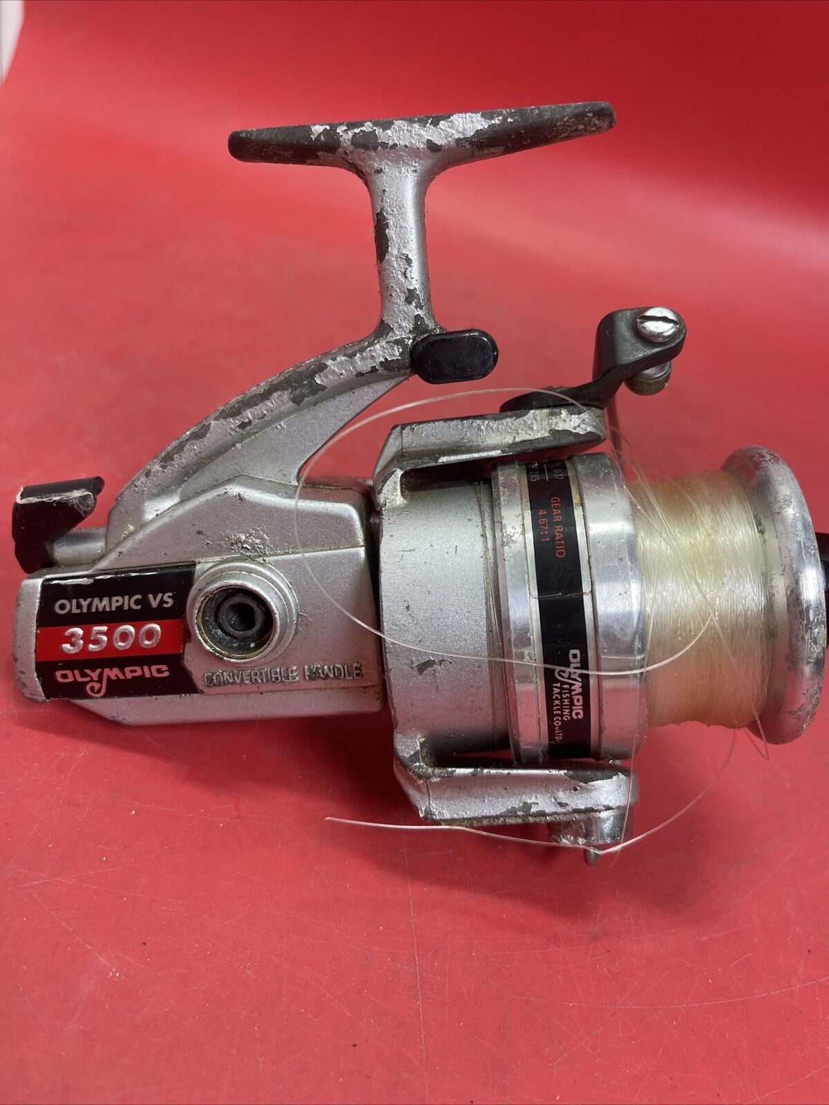 Vintage Olympic VS 3500 Spinning Reel-Gear Ratio -Made In Japan