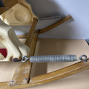 Vintage Delphos Bench Rocking Horse On Springs. Child Toy.