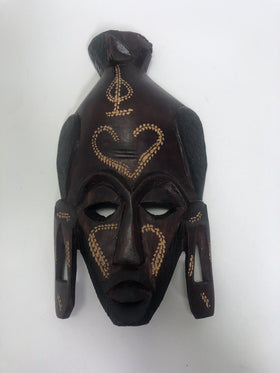 Handcarved Wooden African Tribal Mask