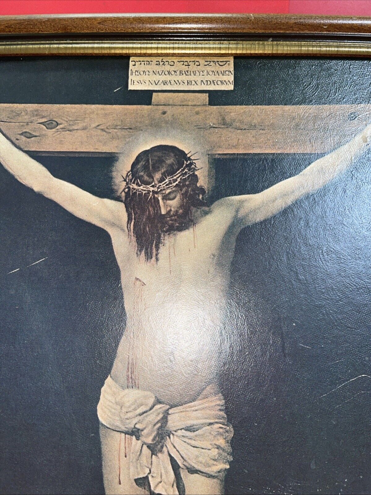 Vintage "Christ on the Cross"  — Fine Art Print 20”x16”