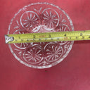 Clear Glass Small Serving Condiment Bowl Candy Nut Dish 1.5” Tall 4.5” Wide