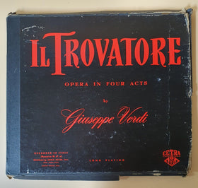 Il Trovatore Opera In Four Acts By Giuseppe Verdi Vinyl Set 3