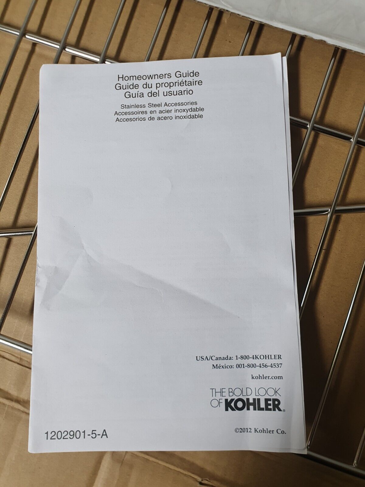 Kohler K-6474-ST Kitchen Sink Accessories Stainless Steel/ Open Box 