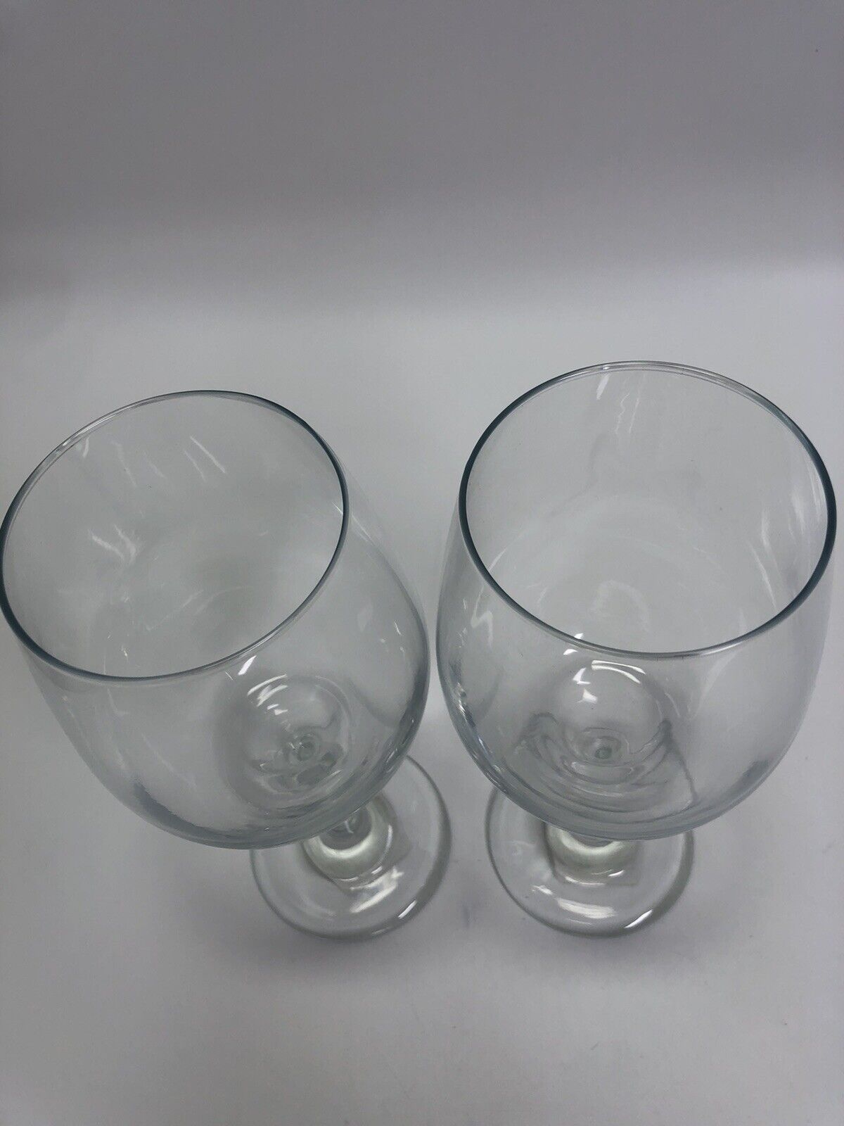 Tall Stemmed Wine Glass Set of 6 Clear Glass