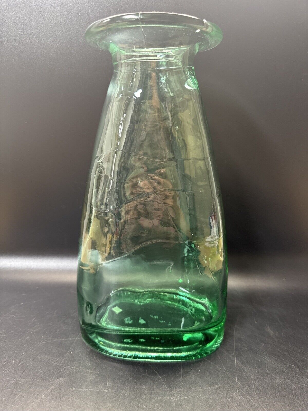 Oversized Art Glass Sculptural Vase Vessel