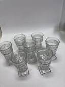 Imperial Cape Cod Clear  5” Footed Parfaits -  USA 7 Pcs