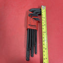 Bondhus Allen 9-Pieces Metric Hex Key Set - 1.5, 2, 2.5, 3, 4, 5, 6, 8, & 10mm