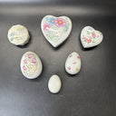 Vintage Trinket Boxes/ Lot Of 6