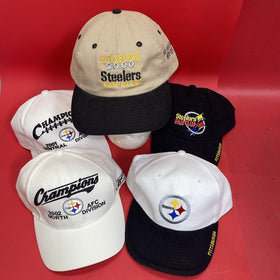 LOT OF 5 ASSORTED PITTSBURGH STEELERS CAPS / HATS # 2