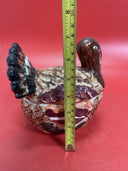 Vintage Ceramic Turkey Covered Dish