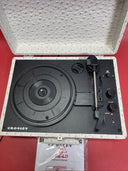 Crosley Cruiser Plus Portable Turntable Built Speakers Bluetooth WHITE OSTRICH