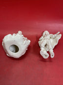 Beautiful porcelain carriage with horses, Cinderella and Prince.