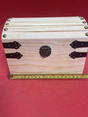 3 Wood Box ,Decorative Piece for Storage Display ,Front Hinge and Side Handles