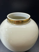 Vintage Fitz &Floyd Classic Gold and White Vase “Palais” 4.5”