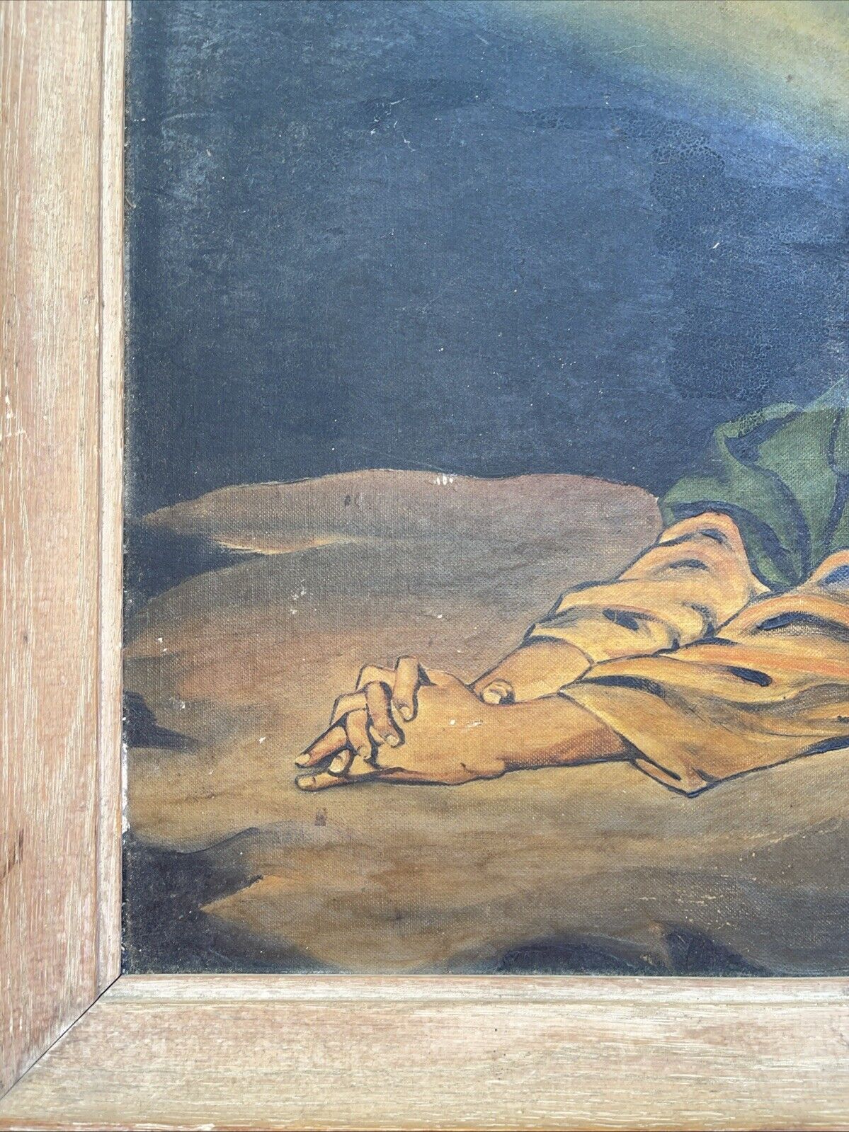 Vintage Jesus Praying In The Garden of Gethsemane in 16”x20”