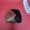 Vintage Set of 4 Black, Gold and Silver Mesh Sequin Wallets