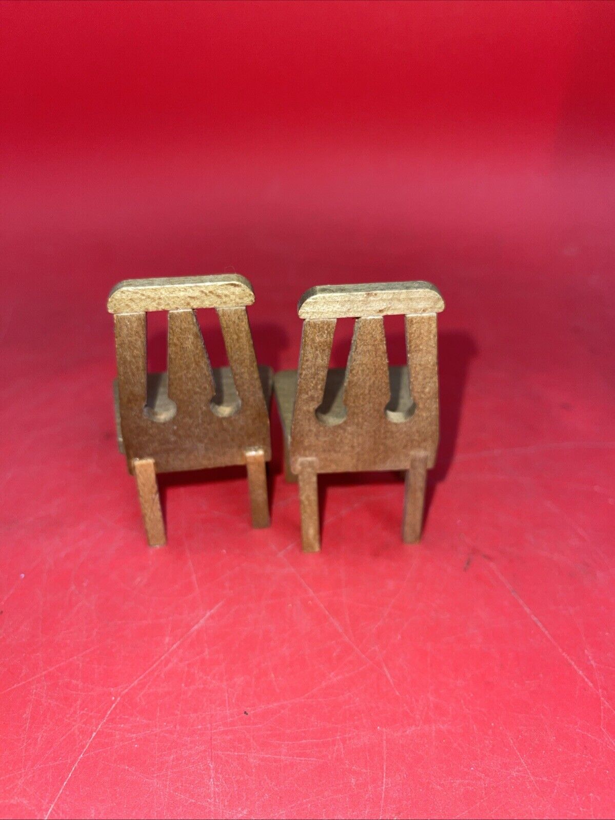 Vintage Dollhouse Miniature Mini Dining Table and Chairs  Furniture Set 3