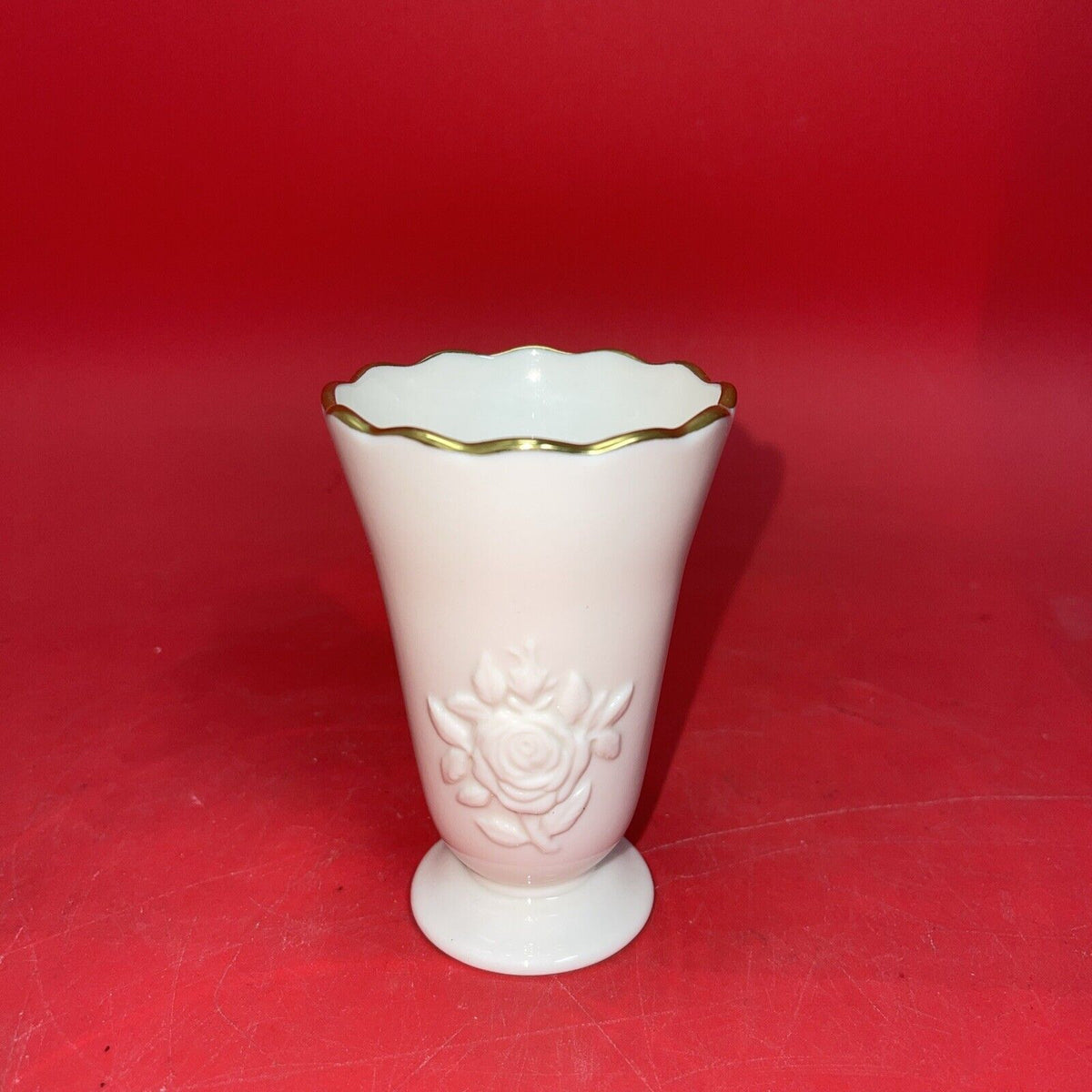 Lenox Rectangular Tiger Lily Vase -24 K Gold Trim-Lot 3
