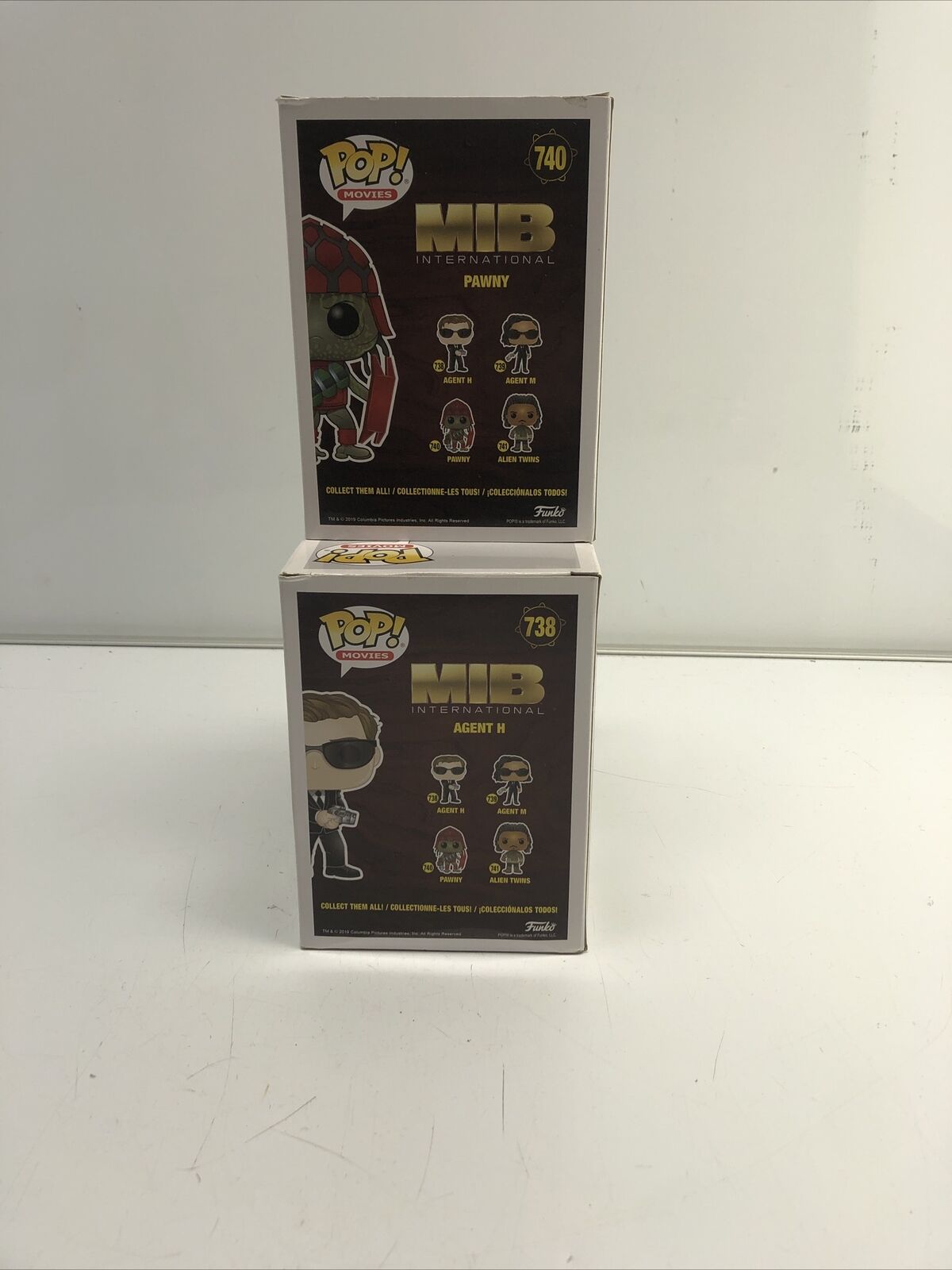 MIB Funko Pop Lot Of 3 (738,740,741)