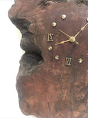 Mid Century Large Redwood Clock Movement Eames Retro 1950s