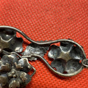 Antique Vintage Sterling Silver Bracelet 7” With Flowers