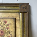 Kimberly Poloson Flowers Basket on Rustic Wooden Background Framed Print Picture