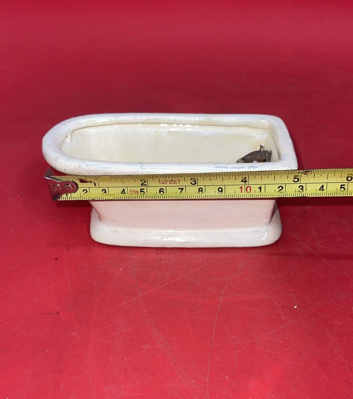 Antique  bath with taps for dolls house