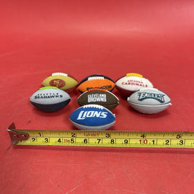 MINI FOOTBALL 5 PIECE RUBBER BUILDABLE 1.5" LONG Lot 7 #4