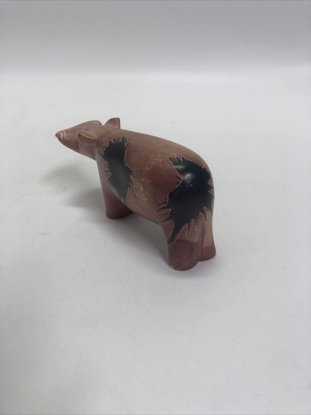 Hippo Figure Carved Stone Soapstone Hippopotamus Kenya African Decor Animal