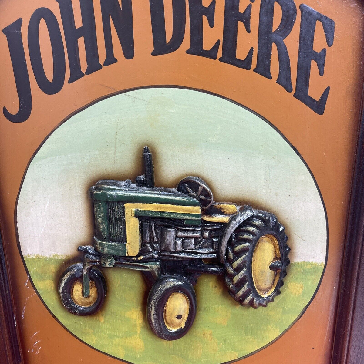 John Deere Moline Vintage Style Embossed Wood Sign for Farm Tractor 24”x 16”