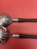 ANTIQUE MANNING BOWMAN ART DECO 2 PC SPOON AND FORK SALAD SET