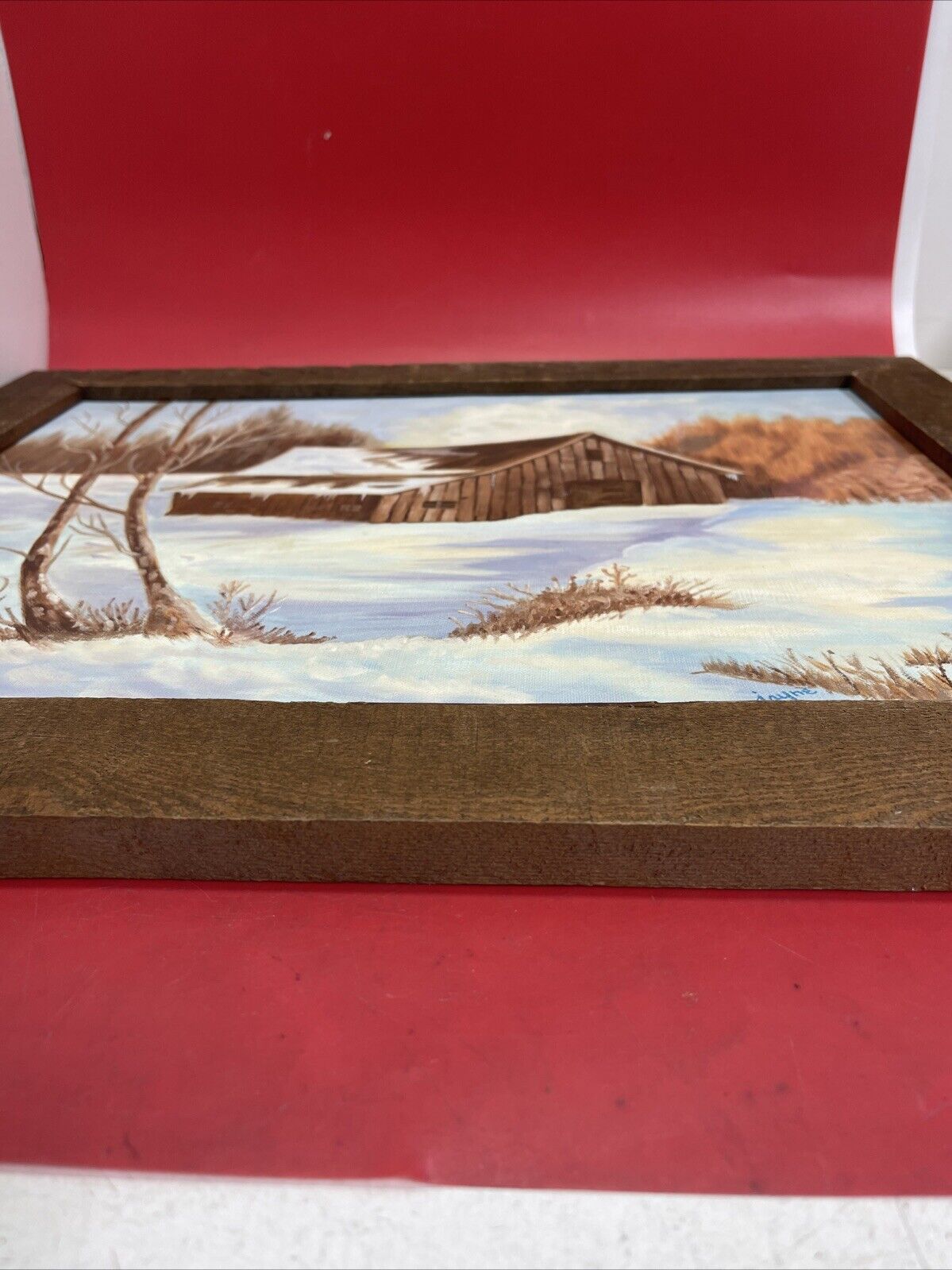 Vintage  Oil On Canvas Signed By Jayne Cowles