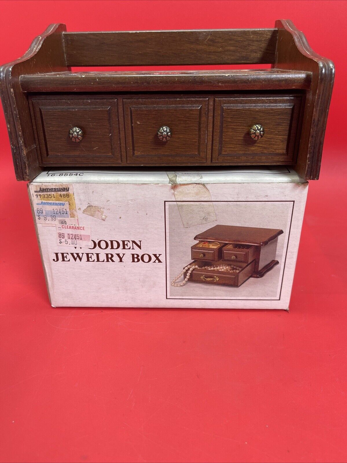 Vintage Jay Wooden Jewellery Box Lot 2