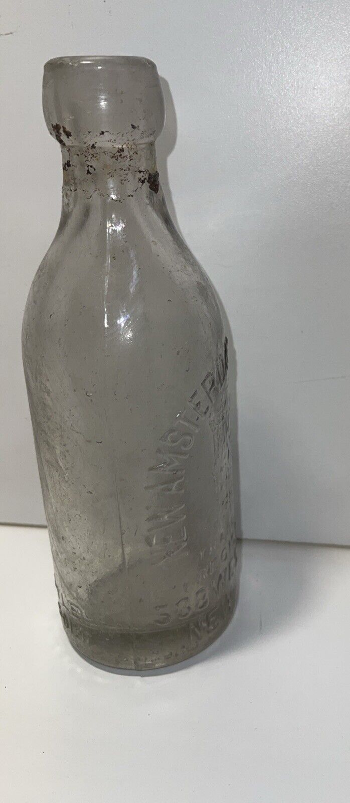 7 1/2" Antique New Amsterdam(1902-1920) Blob Top Beer Bottle