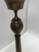 ANTIQUE COLUMN REPOUSSE CANDLE STICK HOLDER