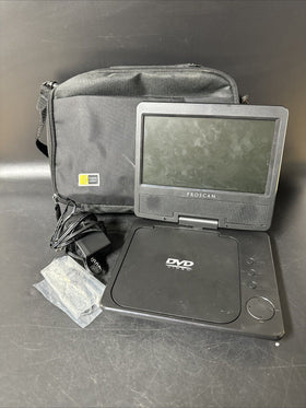 Proscan PDVD7040B, 7" Portable DVD Player with Charging And Bag/ Works