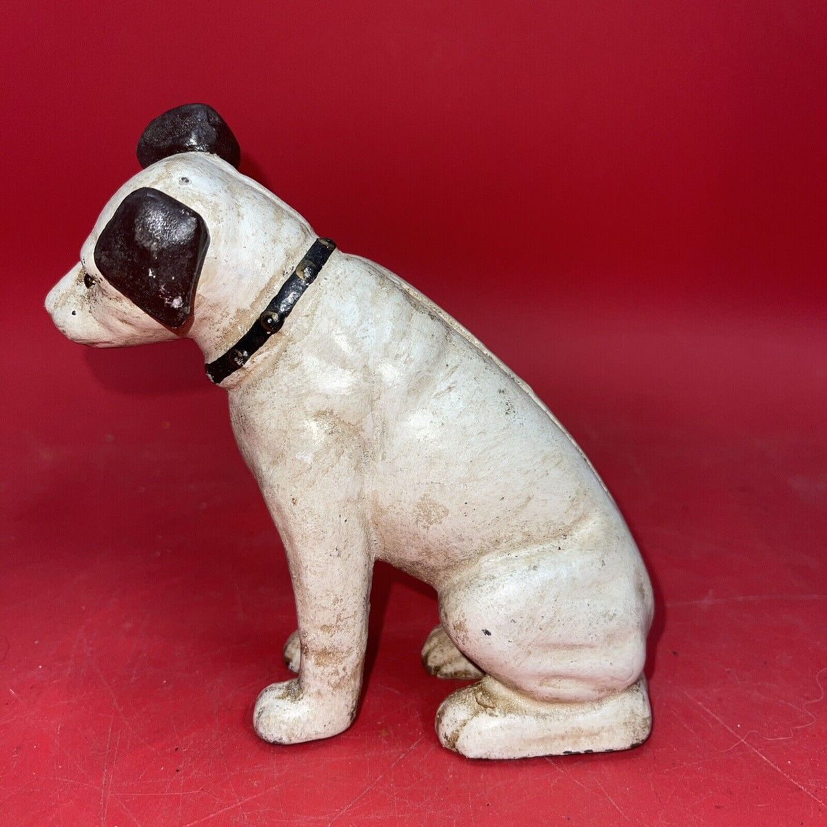 Vintage Dog Nipper Bank Cast Iron 6" Home Office Gift