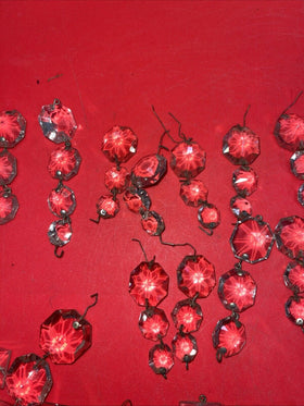 Large Lot of Pendants for Lamp (Glass and Plastic)# 1