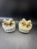 Vintage Trinket Box With Bow And Bells And Gold Accents/ Lot Of 2