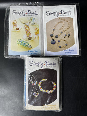 Simply Beads Kit-of-the Month Club BD020, BD022, BD031(open Box)/ Lot of 3