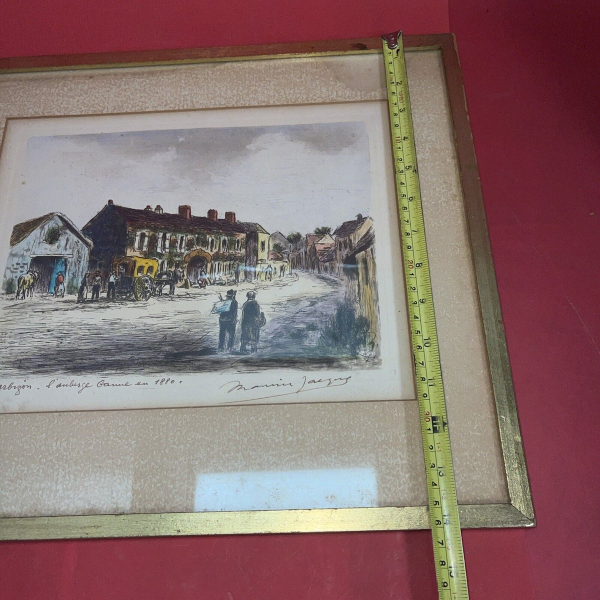  La Maison De Theodore Rousseau Barbizon Pen and ink Framed Picture signed