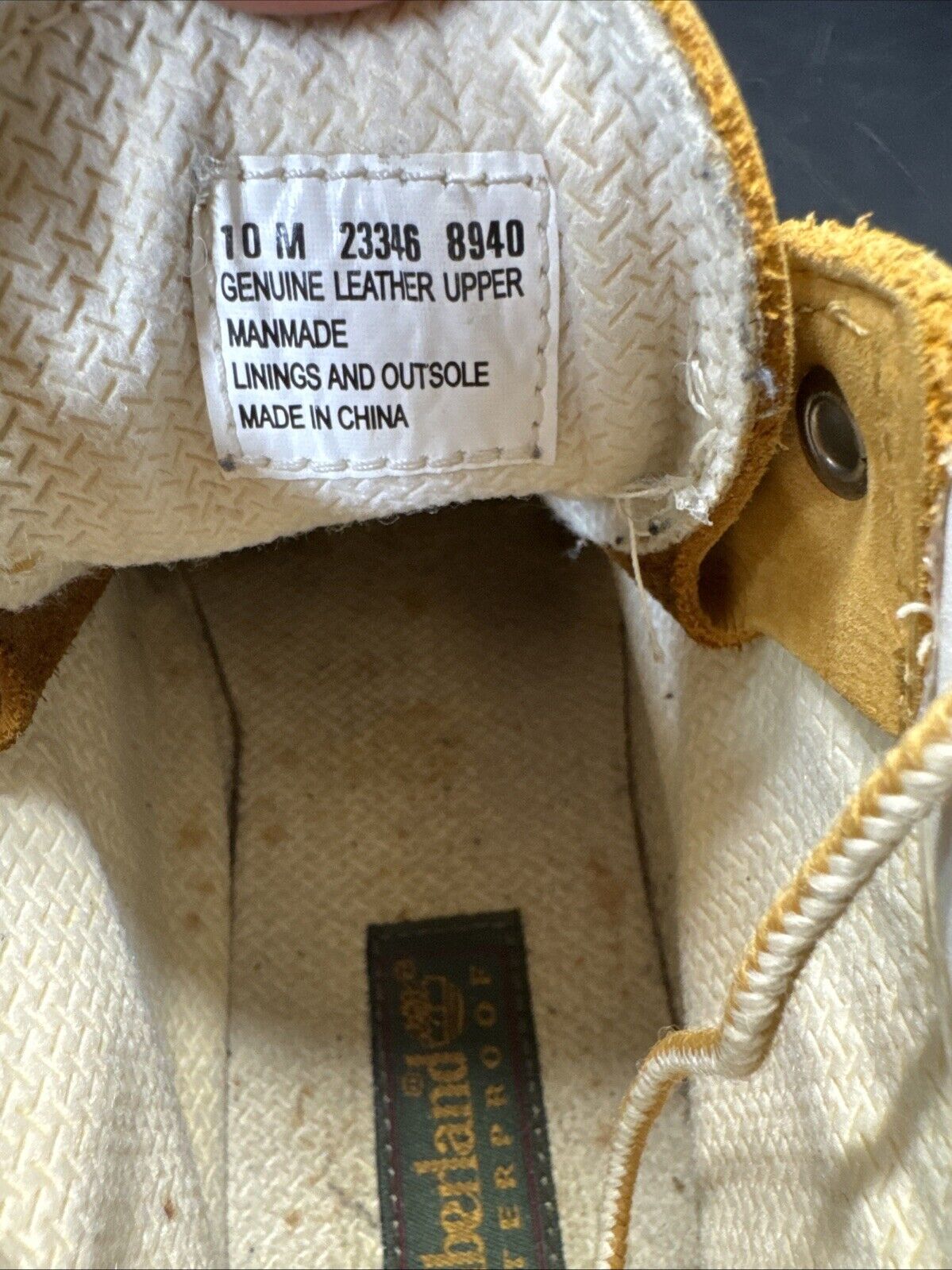 Timberland Waterproof Unisex Wheat Boots Size 10M, #23346