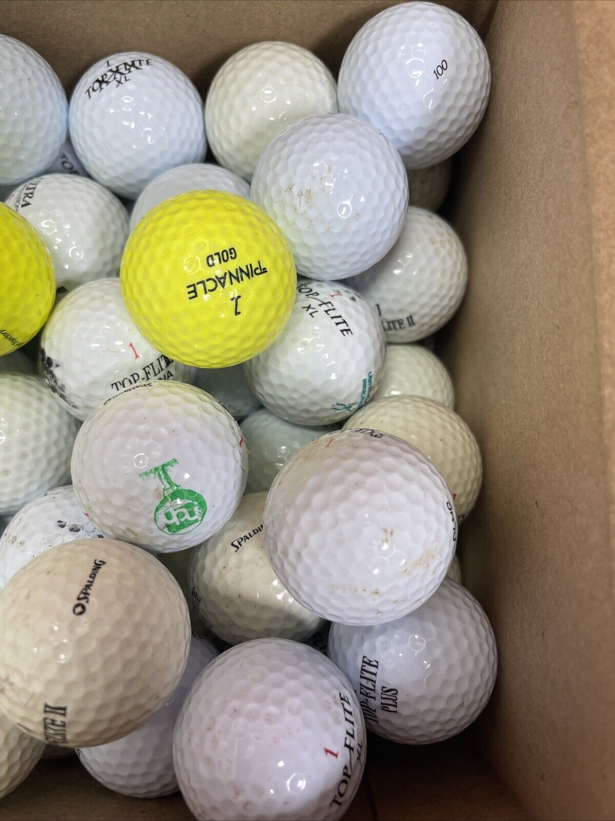 Mixed Lot Of 100 Assorted Golf Balls