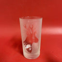 Set of 6 Glasses with Engraved Animals,Ducks,Fishes