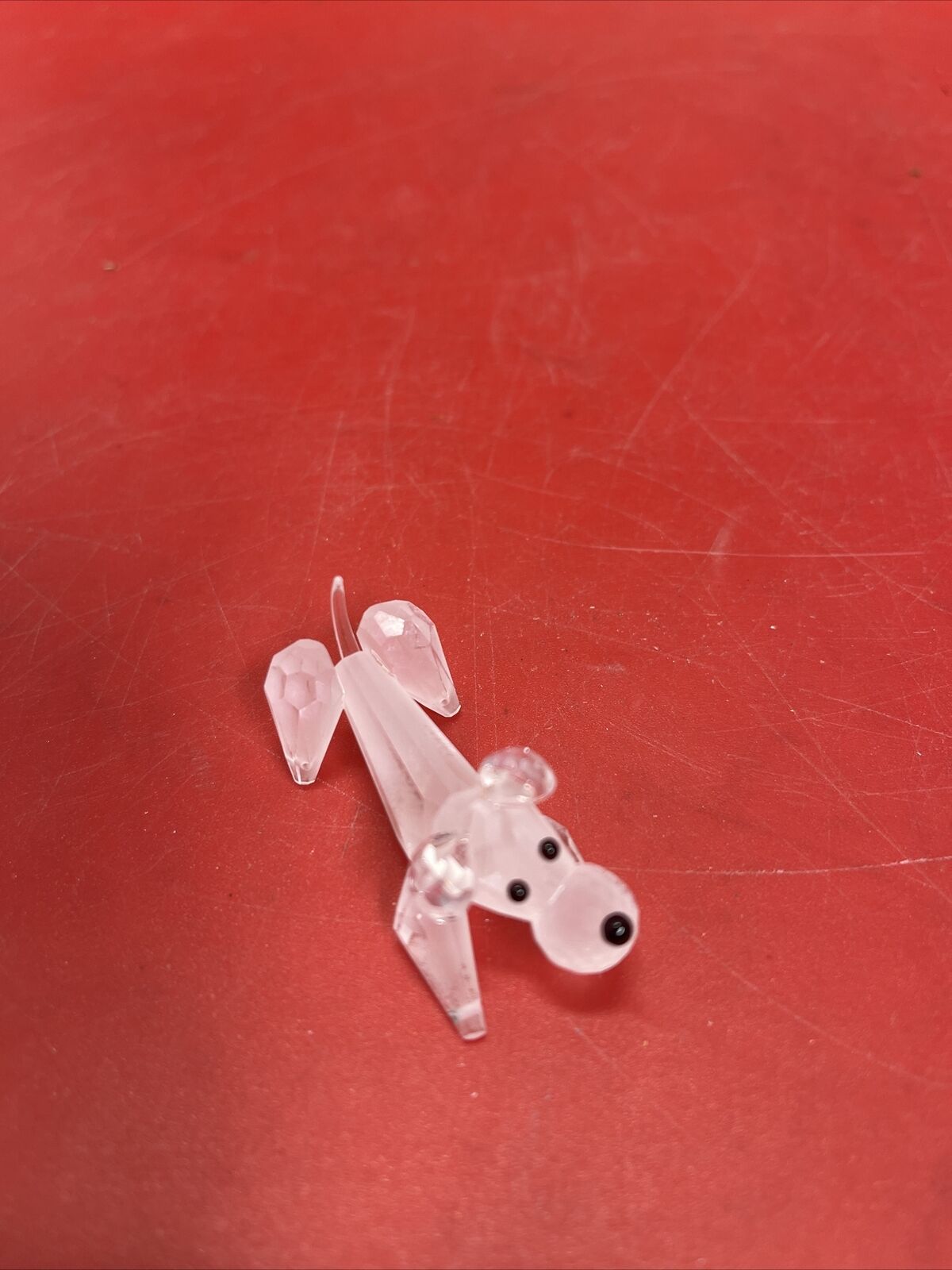 Swarovski crystal figurine dog sculpture
