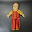 Vintage Handmade Cloth Doll 13”